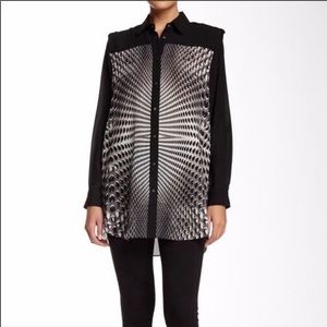 L.A.M.B. Techno Dot Blouse